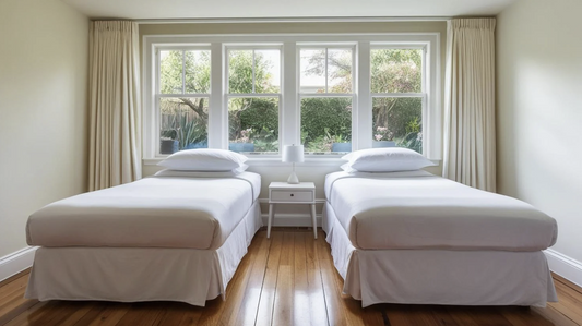 two single white beds for comparison of king size divan bed