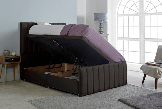 Stripe Plus Ottoman Bed