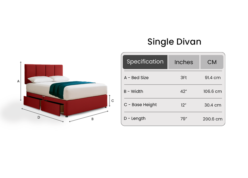 Single Divan Features