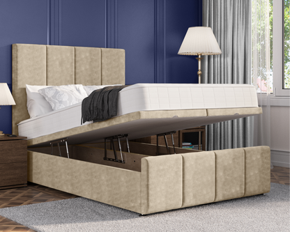 4 Panel Plus Ottoman Bed