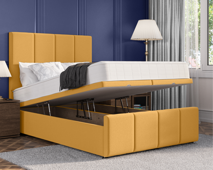 4 Panel Plus Ottoman Bed