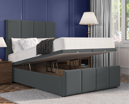 4 Panel Plus Ottoman Bed
