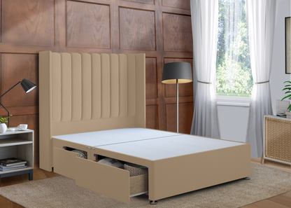 Stripe Wing Divan Bed