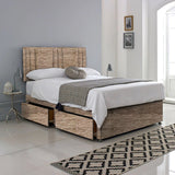 Designer Line Divan Bed with Headboard