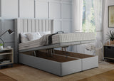 Stripe Winged Ottoman Bed