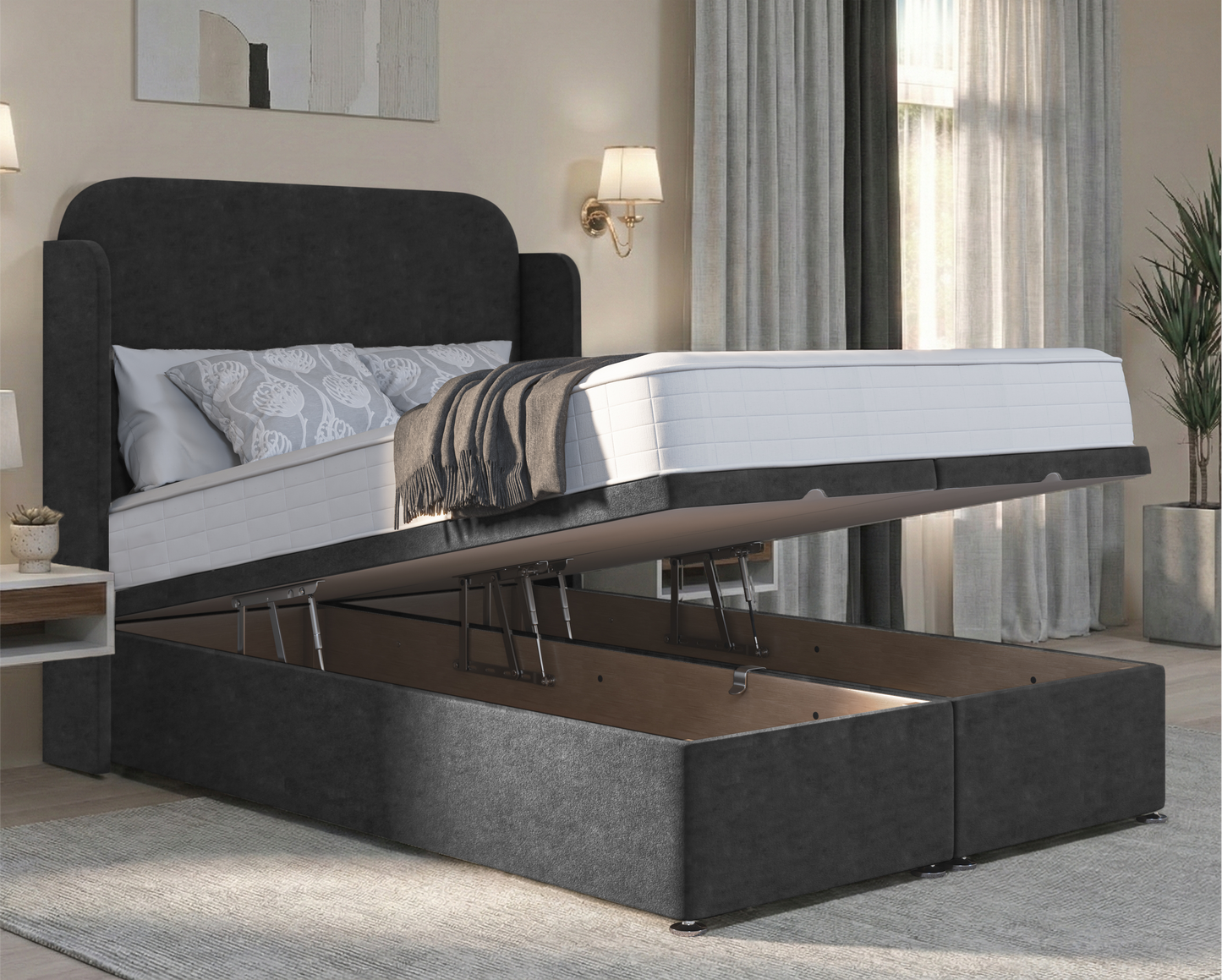 Julian Wing Ottoman Divan Bed