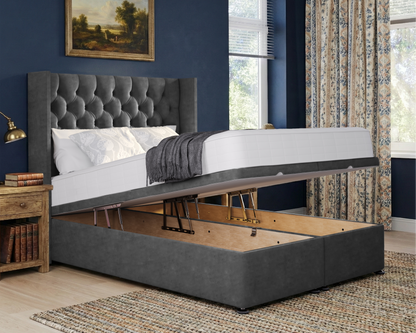 Chesterfield Wing Ottoman Divan Bed