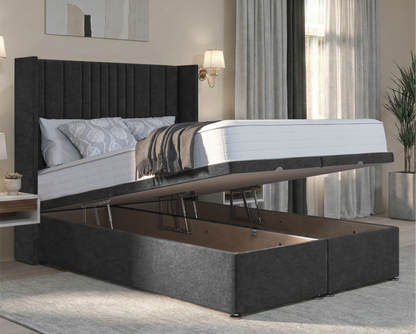 Florence Winged Ottoman Divan Bed