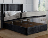Hazel Winged Super King Ottoman Divan Bed