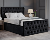 Oyster Winged Ottoman Bed