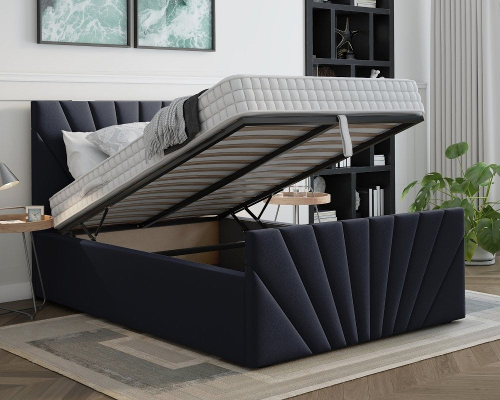 Laura Small Double Ottoman Bed