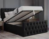 Oyster Winged Ottoman Bed