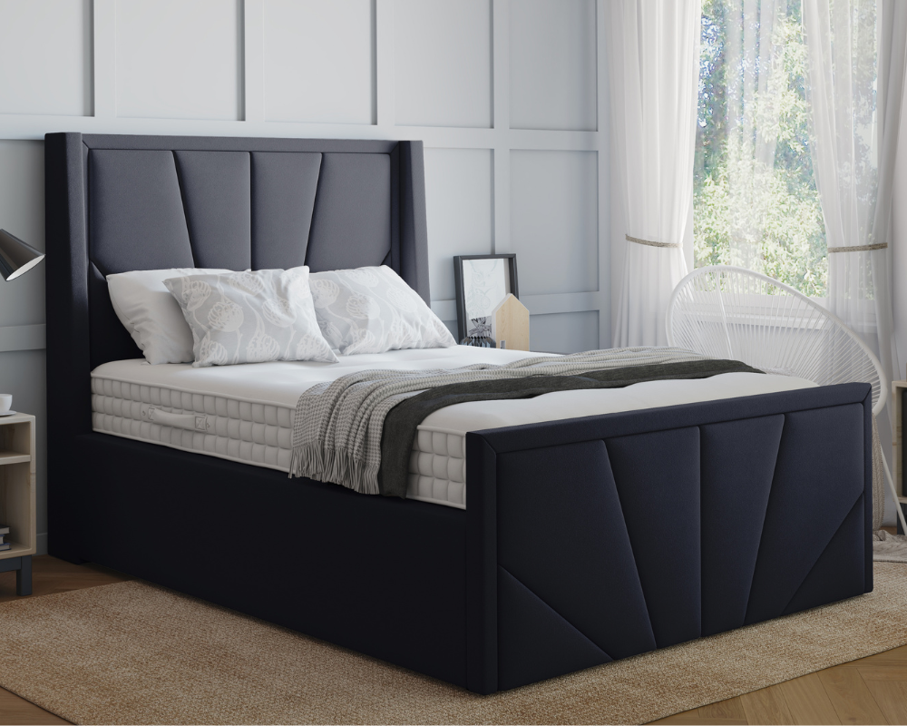 York Winged Ottoman Bed
