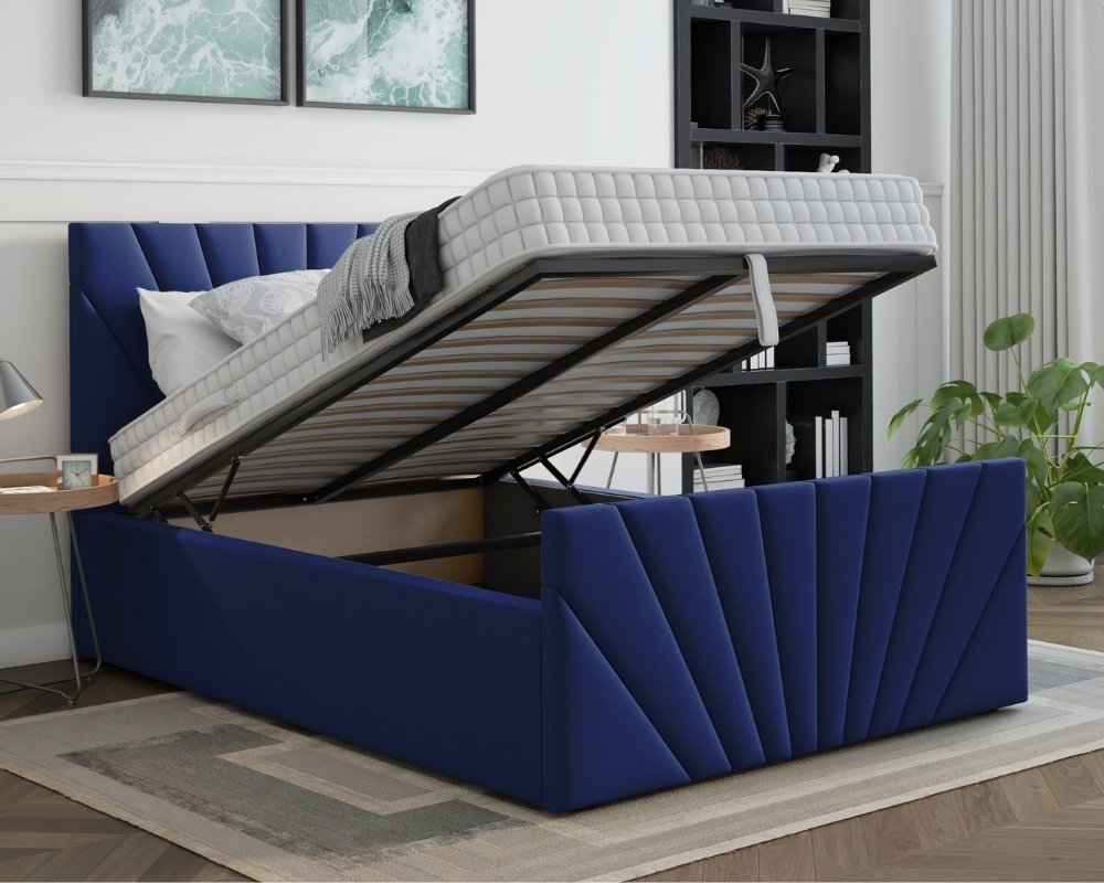 Laura Small Double Ottoman Bed