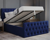 Oyster Winged Small Double Ottoman Bed