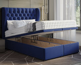 Oyster Winged Super King Ottoman Divan Bed