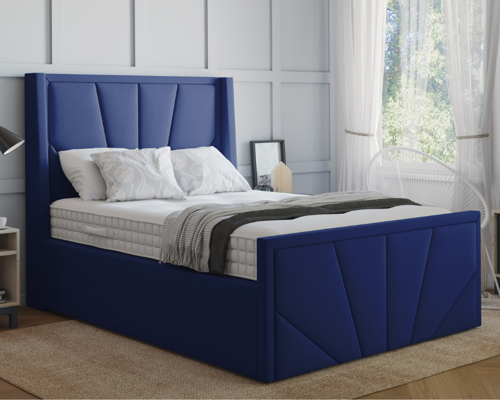 York Winged Ottoman Bed