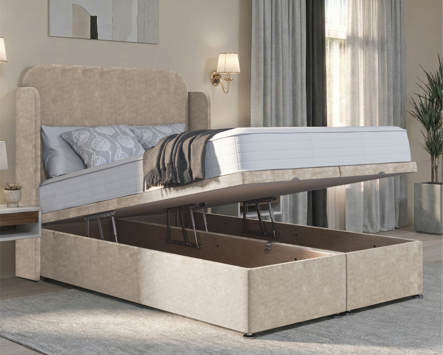 Julian Wing Ottoman Divan Bed