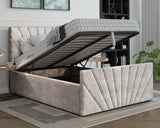 Laura Double Ottoman Bed