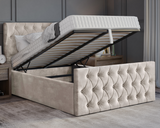 Oyster Winged Ottoman Bed