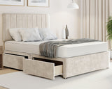 Stripe Super King Divan Bed