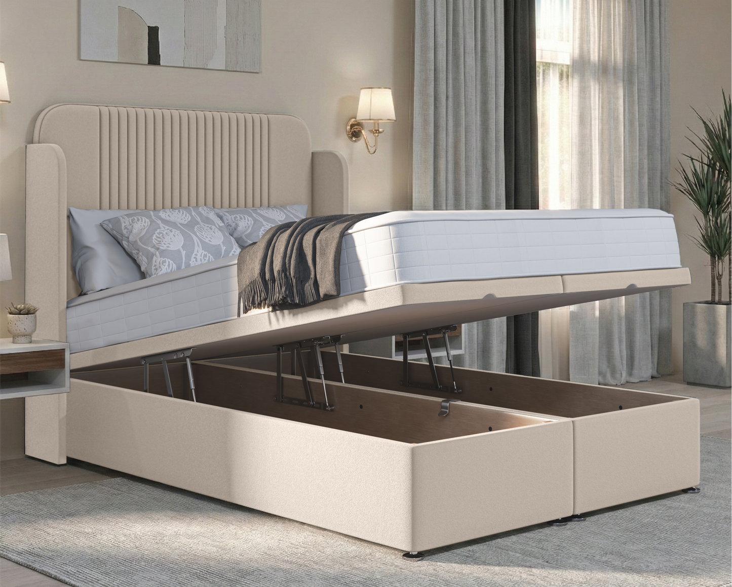 Julian Malia Wing Ottoman Bed
