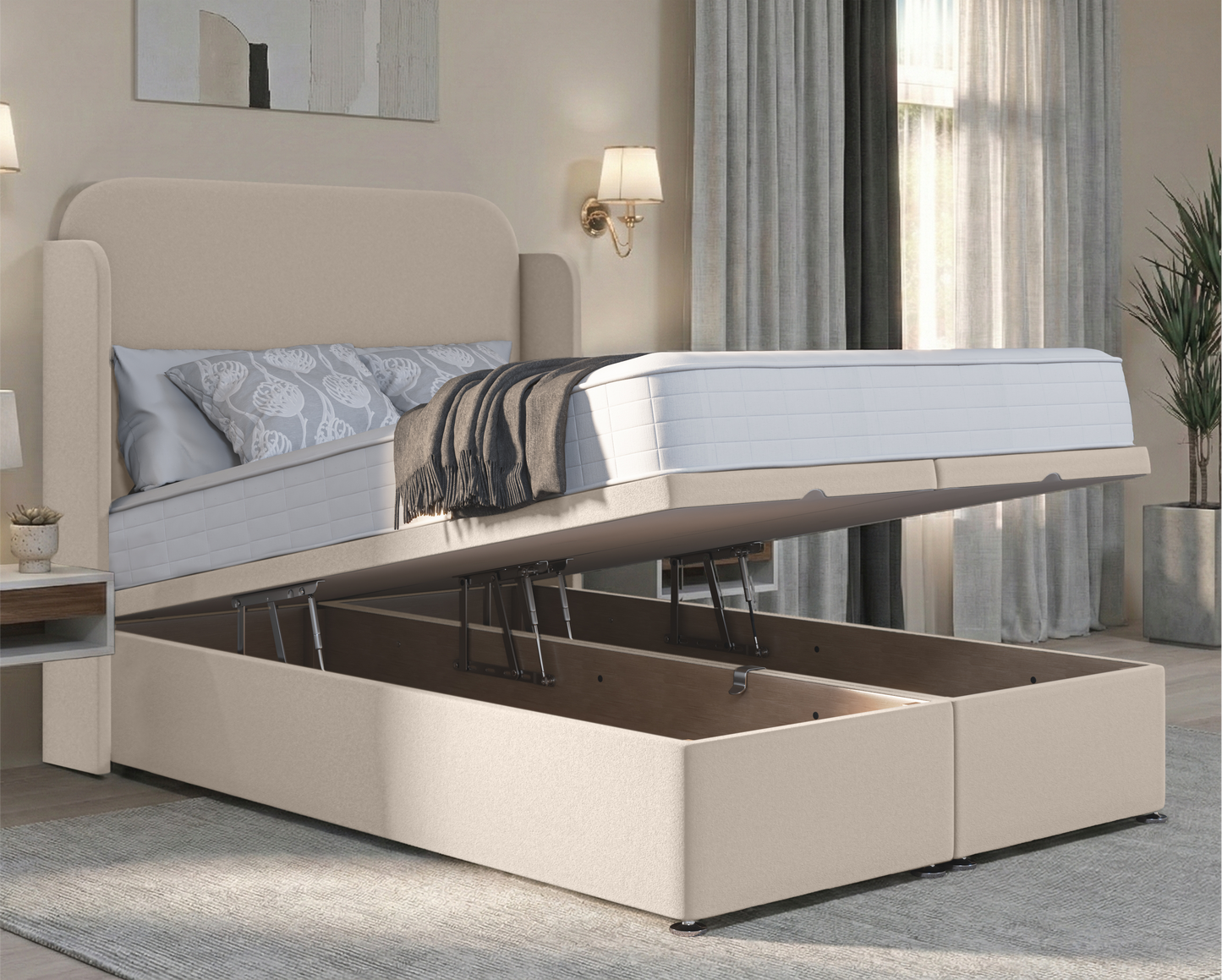 Julian Wing Ottoman Divan Bed