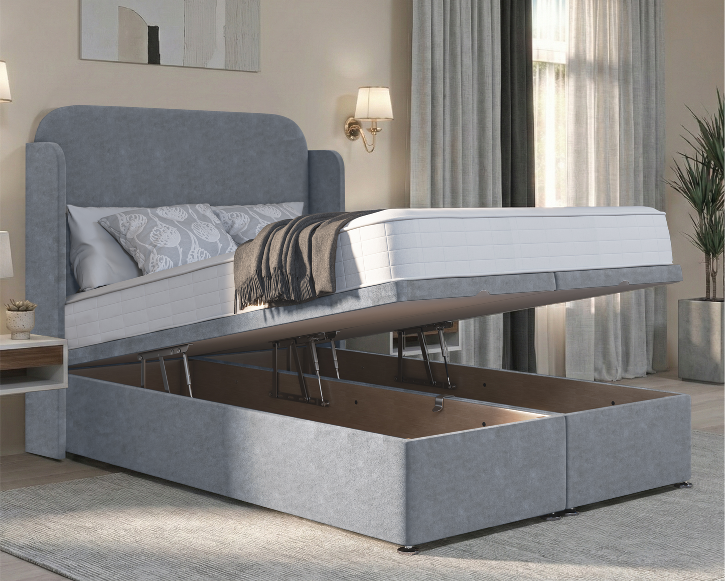 Julian Wing Ottoman Divan Bed