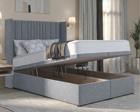 Florence Winged Ottoman Divan Bed