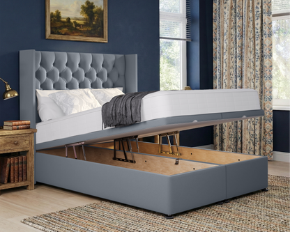 Chesterfield Wing Ottoman Divan Bed