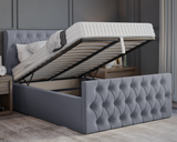 Oyster Winged Ottoman Bed