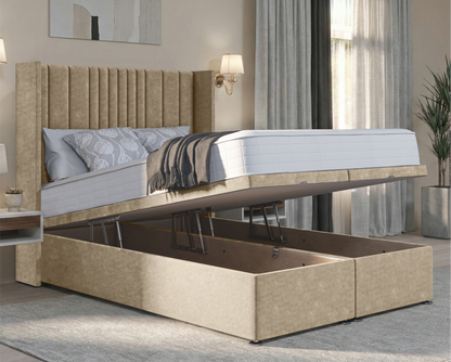 Florence Winged Ottoman Divan Bed