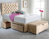 Ibex King Size Divan Bed with Ottoman Set