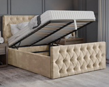 Oyster Winged Ottoman Bed