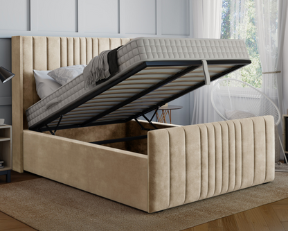 Tamara Winged Ottoman Bed