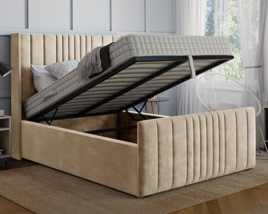 Tamara Winged Ottoman Bed