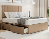 mink plush felix divan bed with mattress and drawers