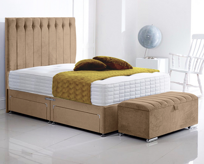 mink olivia bed divan bed set with ottoman storage box