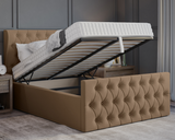 Oyster Winged Ottoman Bed