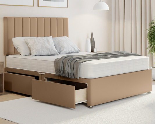 mink plush stripe bed with mattress