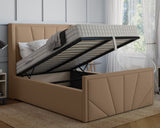 York Winged King Size Ottoman Bed