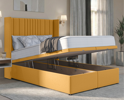 Florence Winged Ottoman Divan Bed