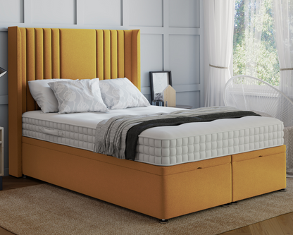 Hazel Winged Ottoman Divan Bed