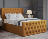 Oyster Winged Ottoman Bed