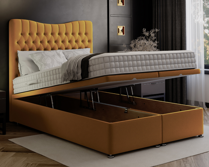 Wave Ottoman Divan Bed