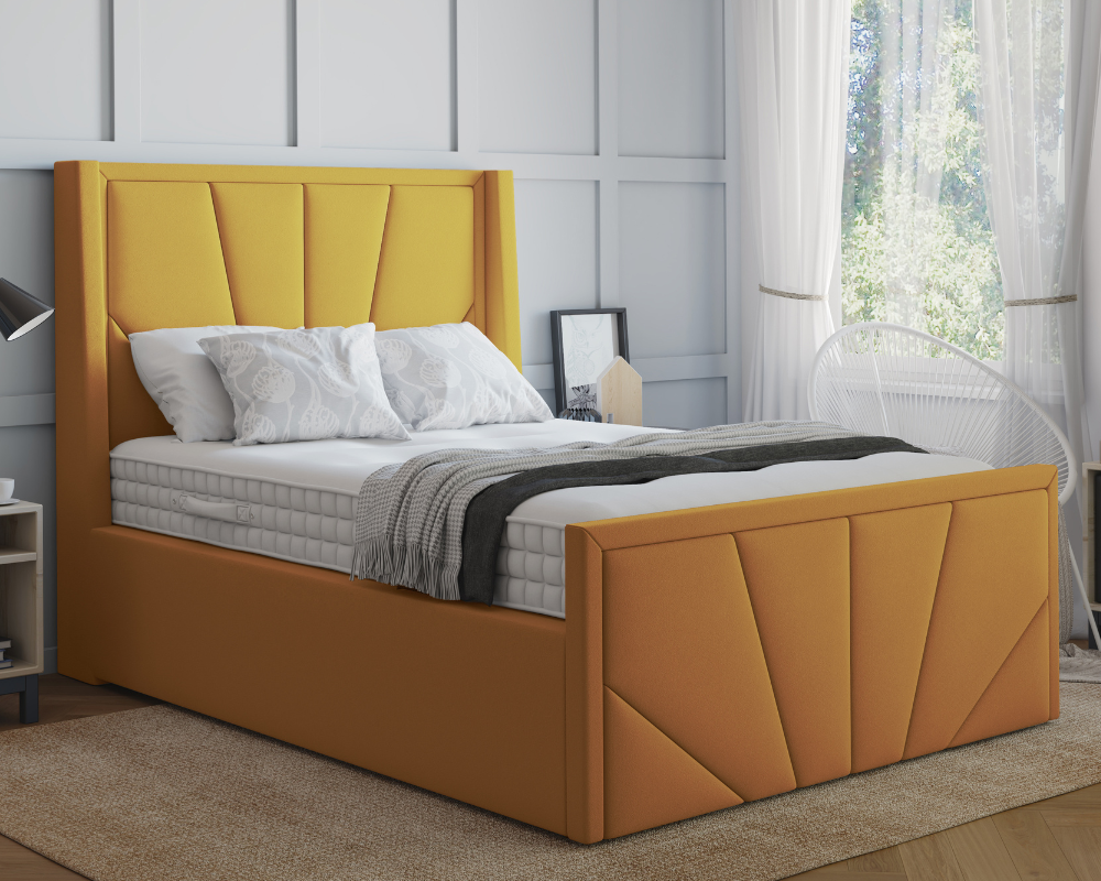 York Winged Ottoman Bed