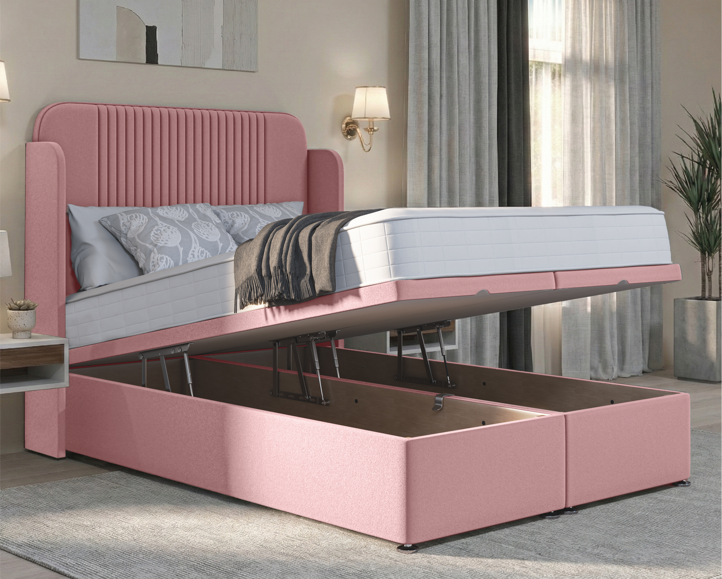 Julian Malia Wing Ottoman Bed