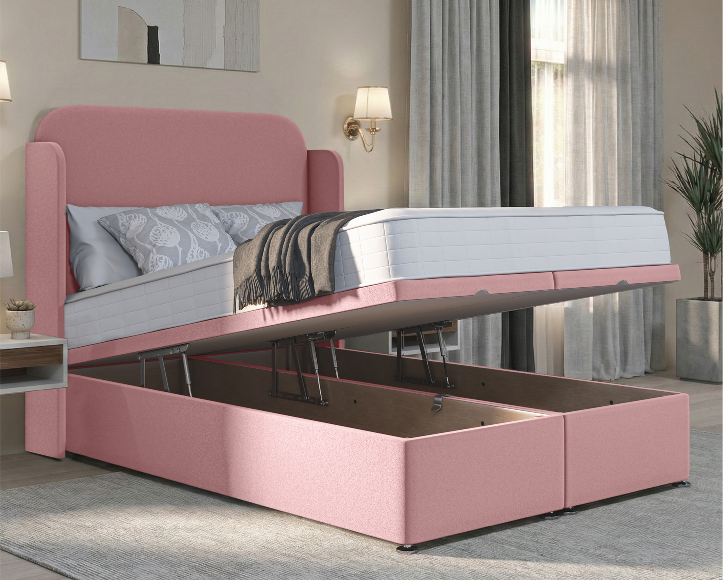 Julian Wing Ottoman Divan Bed