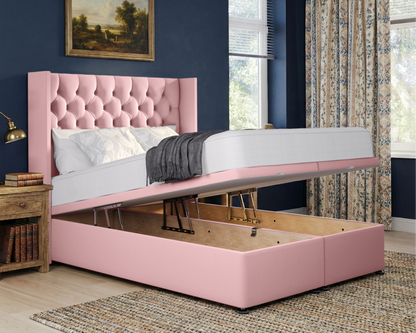 Chesterfield Wing Ottoman Divan Bed