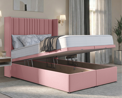 Florence Winged Ottoman Divan Bed
